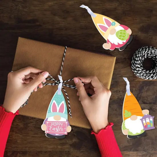 Big Dot of Happiness Easter Gnomes - Spring Bunny Decorations - Tree Ornaments - Set of 12 {4}