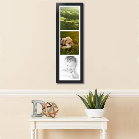 ArtToFrames Collage Photo Picture Frame with 3 - 8x10 inch Openings, Framed in Black with Over 62 Mat Color Options and Plexi Glass (CSM-3926-2134) {2}