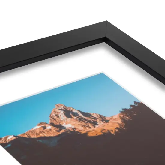 ArtToFrames Collage Photo Picture Frame with 4 - 4x6 inch Openings, Framed in Black with Over 62 Mat Color Options and Plexi Glass (CSM-3926-14) {4}