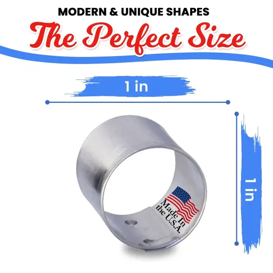 CookieCutter.Com Round Circle Cookie Cutter 1 in &ndash;Tin Plated Steel Cookie Cutters &ndash; Made In The USA {2}