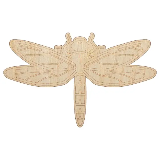 Dazzling Dragonfly Dasher Darner Insect Unfinished Wood Shape Piece Cutout for DIY Craft Projects {2}