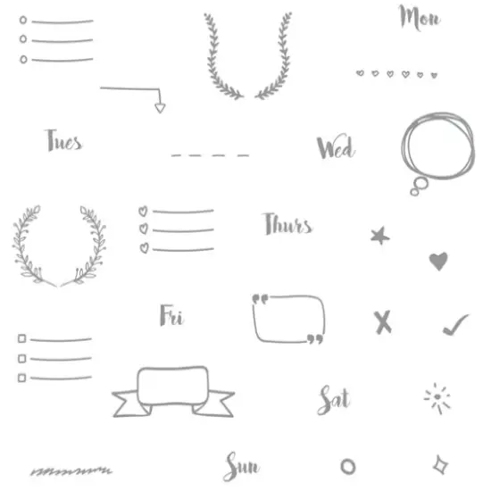 Fun Stampers Journey Check It Clear Stamps {1}