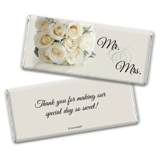 Floral Wedding Candy Party Favors Wrapped Hershey's Chocolate Bars or Wrappers Only by Just Candy {3}