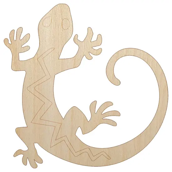 Southwest Native American Lizard Reptile Spirit Animal Unfinished Wood Shape Piece Cutout for DIY Craft Projects {2}