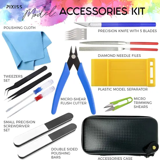 Pixiss Model Paint Storage Case for Testor Paints and Model Accessory Kit {2}