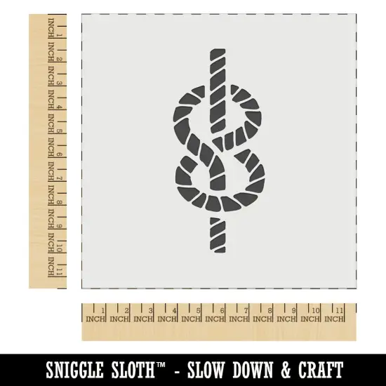 Rope Knot Sailing Figure Eight Flemish Knot Wall Cookie DIY Craft Reusable Stencil {1}