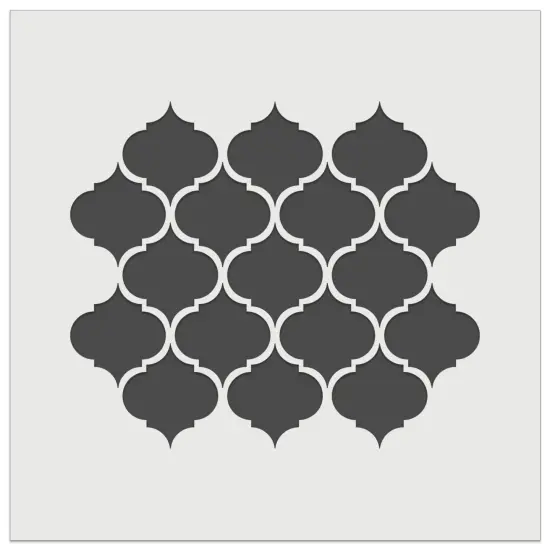 Quatrefoil Pattern Wall Cookie DIY Craft Reusable Stencil {2}