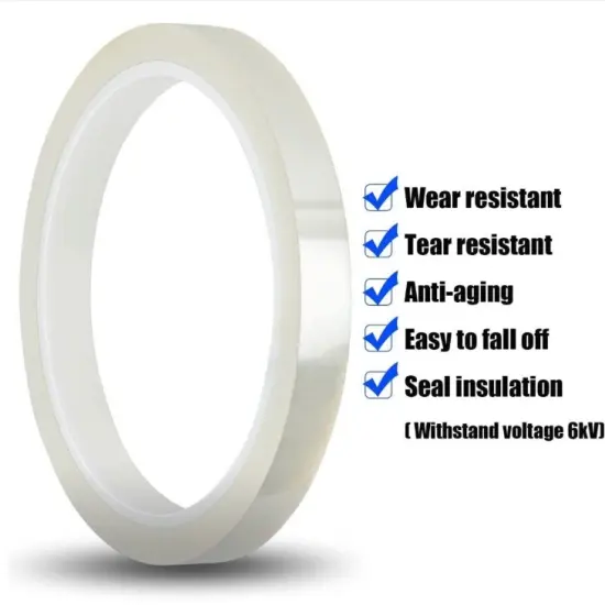 CLEAR Heat resistant Tape sublimation Press Transfer Thermal 2 Rolls 4mmx30m SUBLITAPE {2}