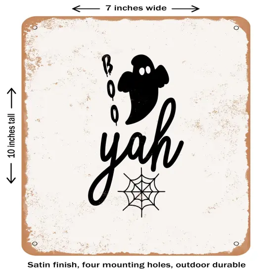 DECORATIVE METAL SIGN - Booyah - 3- Vintage Rusty Look {1}