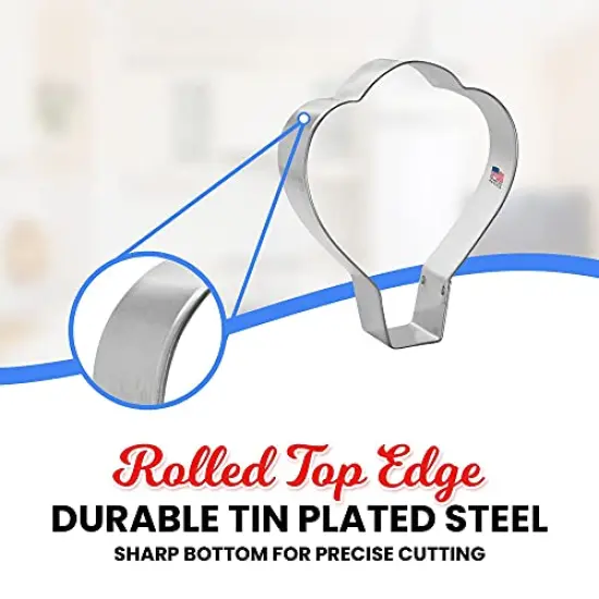 CookieCutter.Com Hot Air Balloon Cookie Cutter 4 in &ndash;Tin Plated Steel Cookie Cutters &ndash; Made In The USA {4}