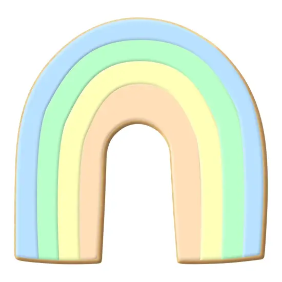 CookieCutter.Com Rainbow Horseshoe Cookie Cutter 4.5 in &ndash;Tin Plated Steel Cookie Cutters &ndash; Made In The USA {2}
