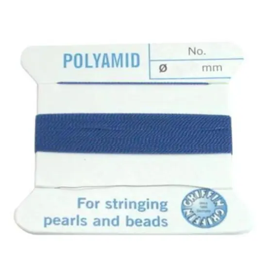 Bead Tip Kit - Pliers, Tweezers, Cement, 5 Bead Tips & Blue Bead Cord #6 {2}