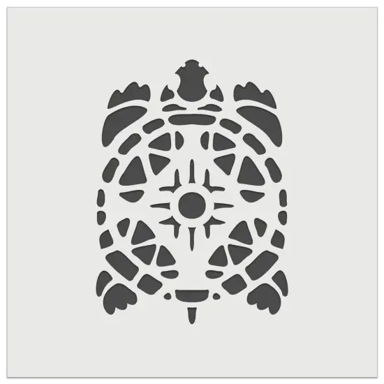 Southwestern Style Tribal Turtle Tortoise Terrapin Wall Cookie DIY Craft Reusable Stencil {7}