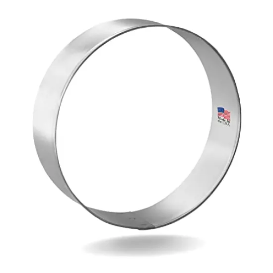 CookieCutter.Com Round Cookie Cutter 3 in &ndash;Tin Plated Steel Cookie Cutters &ndash; Made In The USA {1}