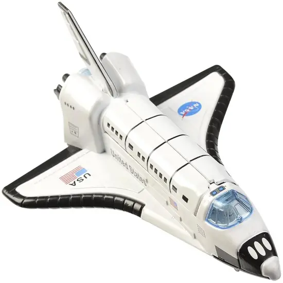 Aeromax Pull Back 6 Inch Die Cast Space Shuttle With Lights & Sound {1}