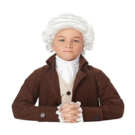 Colonial Man Child Costume Wig {1}