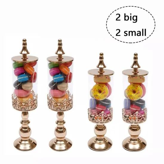 4✖Candy Jars Buffet Bar Sweets Table Wedding Baby Shower Party Organizer {3}