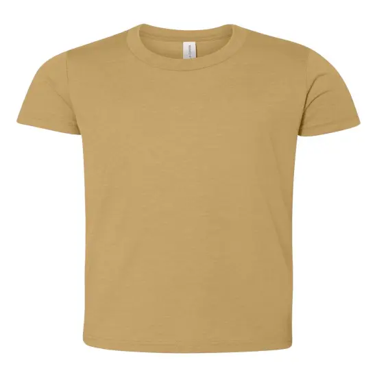 BELLA + CANVAS&reg; Youth Jersey Crew Neck Short Sleeve Tee - 3001Y Mustard {1}