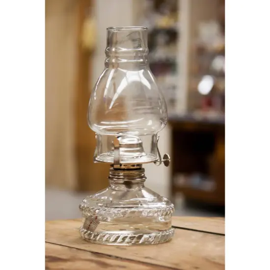 Lehman's Clear Glass Oil Lamp, with #2 Burner and 7/8 inch Wick for Accent Lighting or Centerpiece Table Decor {3}