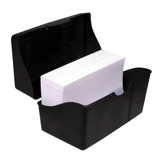 Black Index Card Holder, 4" x 6", Pack of 6 {3}
