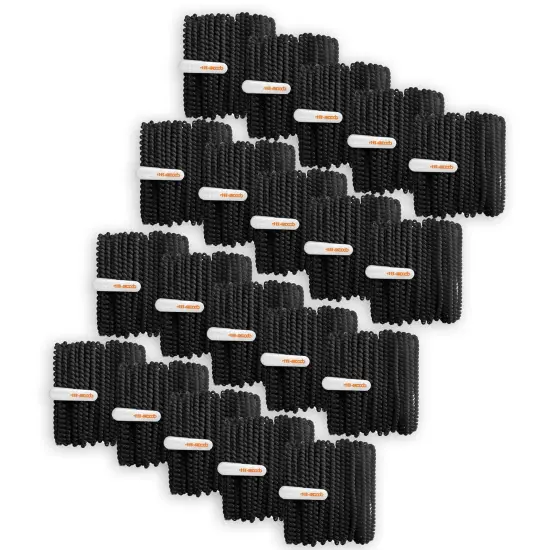 Skooob Tangle Free Earbud Covers - Jet Black, Pack of 20 {1}