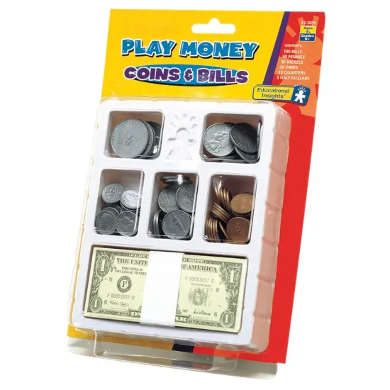 Play Money, Coins & Bills Tray {1}