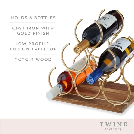 Pyramid 6 Bottle Wine Rack {4}