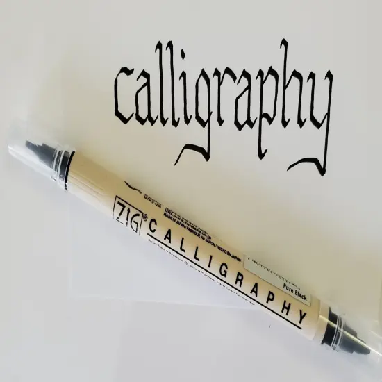 Zig Calligraphy Pen Double Felt Tip Box of 6 Pens {1}