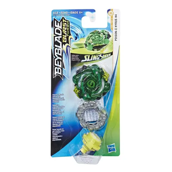 Beyblade Burst Turbo Slingshock Single Top - Poison X Hyrus H4 {3}