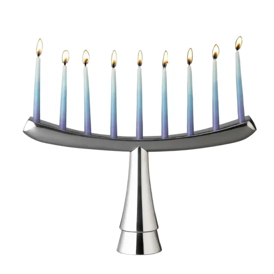 nambe Menorah 12.5 x 7.5 Inch Hannukah Menorah, Made of nambe Alloy {1}