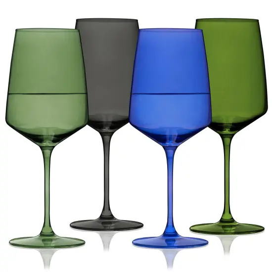 Reserve Nouveau Crystal Wine Glasses in Seaside  {1}