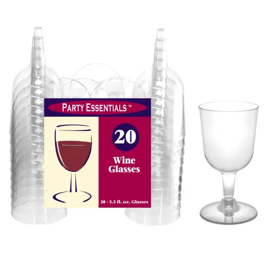 5.5 oz. Clear Wine Glasses {1}