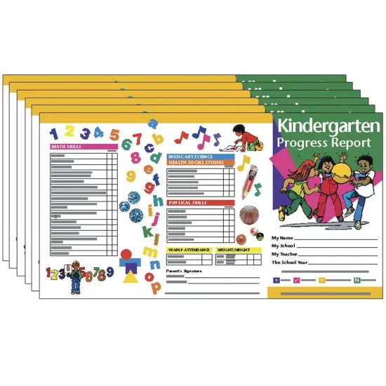 Kindergarten Progress Report, 10 Per Pack, 6 Packs {1}