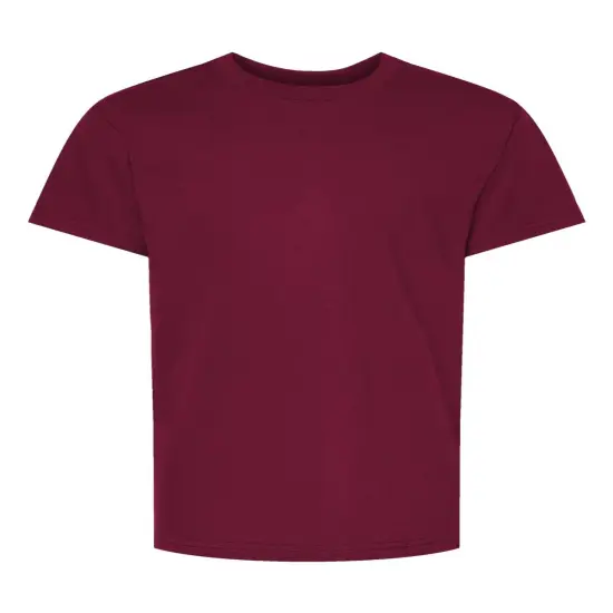 Hanes&reg; Essential-T Youth Short Sleeve Crew Neck T-Shirt Athletic cardinal {1}