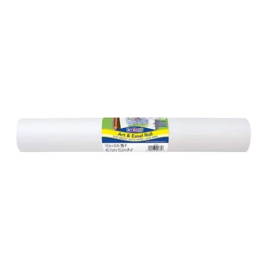 Art & Easel Roll, White, 18" x 50', 3 Rolls {5}