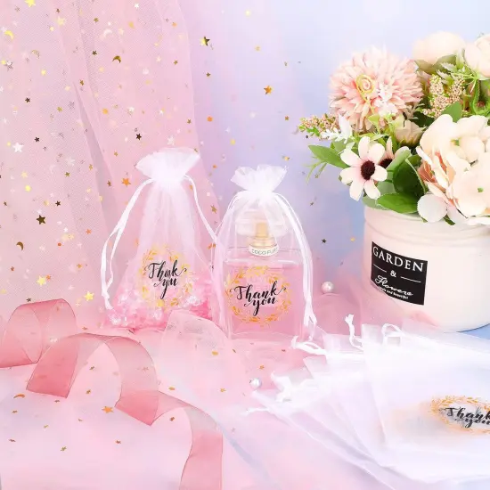 100-Pieces Thank You Bags with Drawstring {3}