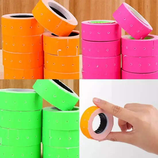 10 Rolls 5000 Tag Design Label for Motex Orange {5}