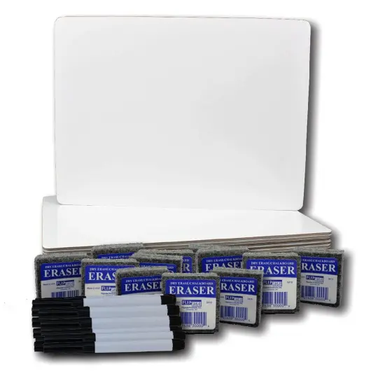 Magnetic Dry Erase Board Class Pack, 9" x 12", Set of 12 {1}