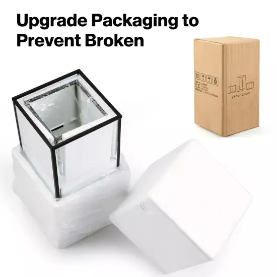 Ytwmzzz Hurricane Candle Holder, Black Hurricane Candle Holder {2}