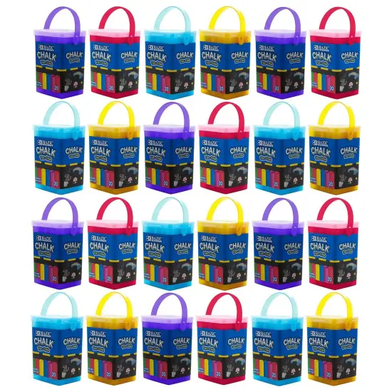 Color Chalk, 20 Per Bucket, 24 Buckets {1}