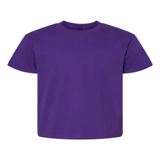 Gildan&reg; Softstyle Youth Short Sleeve Crewneck T-Shirt Purple {1}