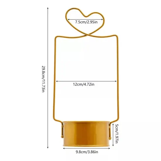 10 Pcs Metal Large Round Baskets Gold Wedding Centerpieces Flowers Holder Rack {3}