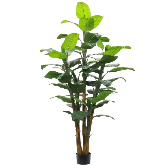 Luxurious 84-Inch Faux Banana Tree - Realistic Artificial Tropical Plant for Premium Home or Office Decor, Floral Home by Artificial Flowers {1}