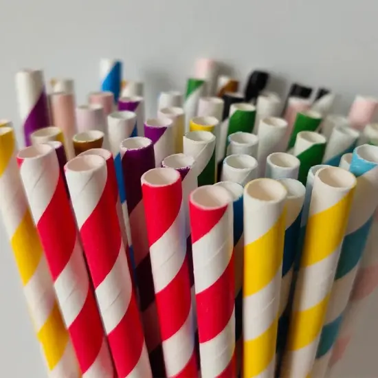 Packed Paper Straws for Party {4}