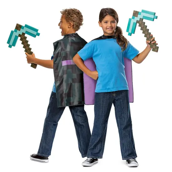 Minecraft Pickaxe and Cape Child Accessory Set {3}