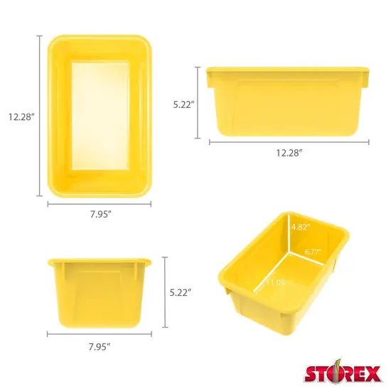 Small Cubby Bin, Yellow, Pack of 5 {3}