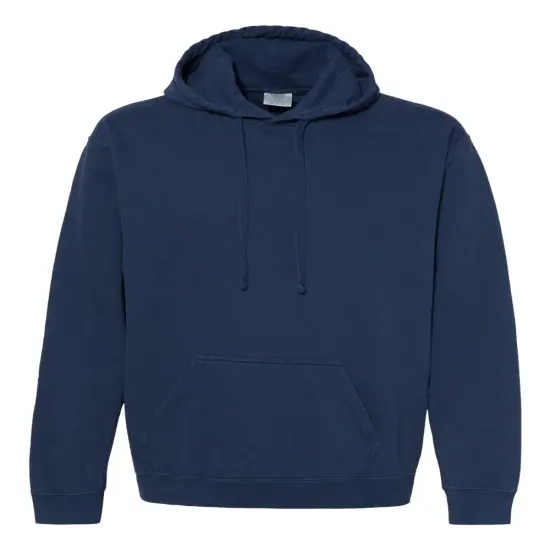 Comfort Colors&reg; Garment-Dyed Hooded Long Sleeve Sweatshirt True navy {1}