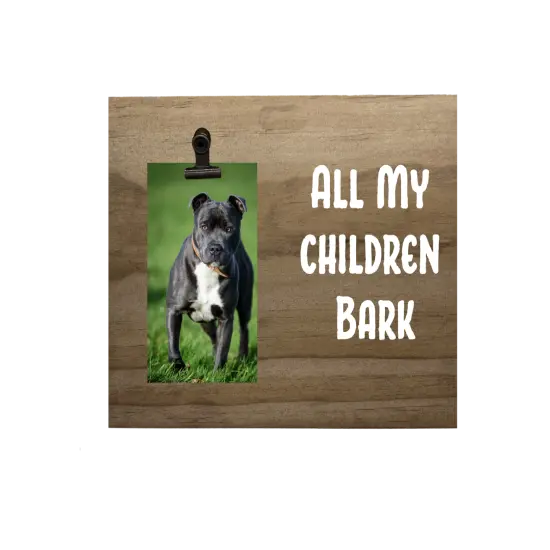 Decorative Wood Clip Pet Photo Frames {6}