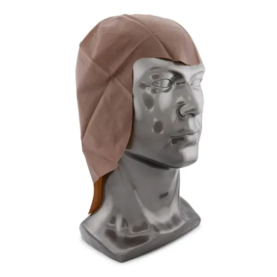 Dark Brown Pro Bald Head Adult Costume Accessory | One Size {6}