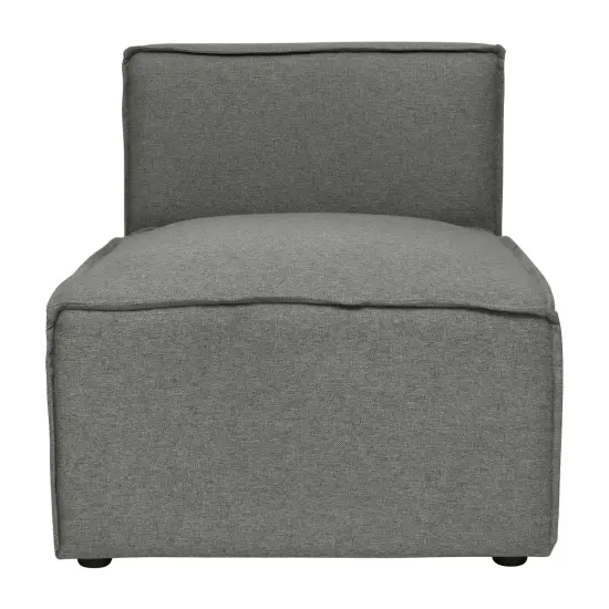 Merrick Lane Weller Modular Middle Armless Chair Dark Gray {3}